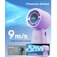thumbnail image 4 of Ventilador de mano WHATOOK 12 h recargable por USB – Púrpura, 4 of 7