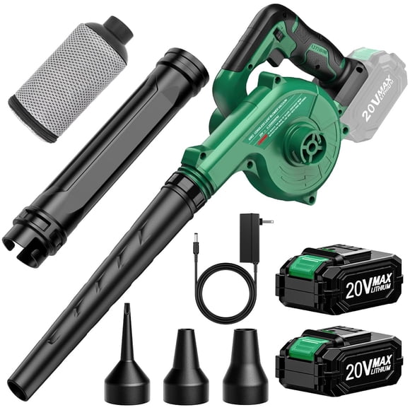 Combinación de aspiradoras Leaf Blower KIMO, inalámbrica, 4 en 1, 150 MPH, 2000 RPM