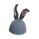 thumbnail image 4 of Cubierta para casco de esquí de nieve, gorro tejido, decoración suave para mujeres y hombres, Orejas de conejo creativas y cálidas, decoración para ca Gris, 4 of 5
