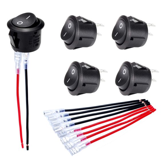 Interruptor basculante DaierTek KCD1 12V 20A SPST para automóviles y automóviles