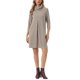 thumbnail image 2 of INSPIRE CHIC Vestido de Punto de Cuello Alto para Mujer, Manga 3/4, Vestidos Sueltos de Invierno para Atuendos Casuales y Elegantes XL Caqui, 2 of 6