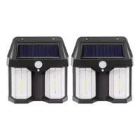 Max - Packs 2 Lámpara Farol Solar Doble Con Sensor