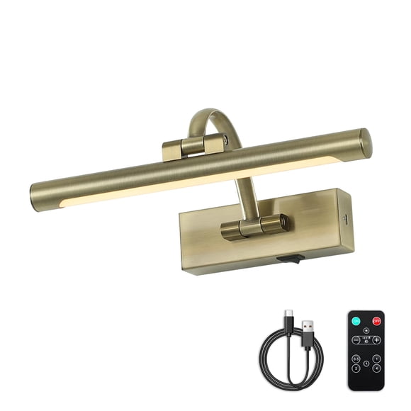 Luz Inalámbrica para Cuadros DESOOP 12" Recargable Bronce 2W 2700K