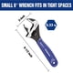 thumbnail image 4 of Llave Ajustable De 15 Cm Con Mordaza Ancha De Acero Cr V, 4 of 7