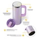 thumbnail image 4 of Taza térmica de viaje RTIC Road Trip 600 ml con interior cerámico, color lavanda, 4 of 7