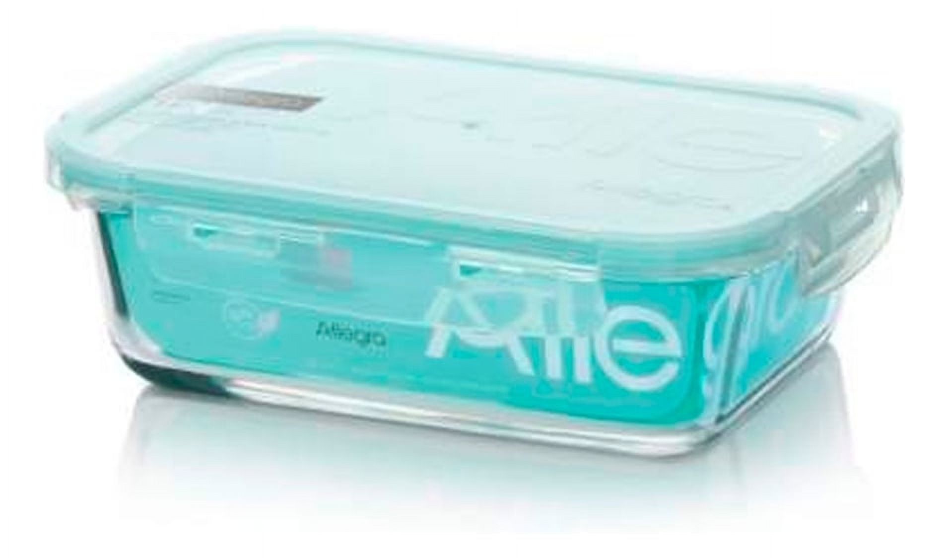 Disparo - Contenedor Hermetico Vidrio Rectangular 1000 Ml Allegra