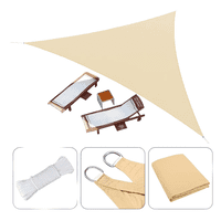 Genérico - Toldo Vela Lona Beige Resistente 5X5X5