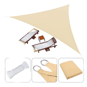 Genérico - Toldo Vela Lona Beige Resistente 5X5X5