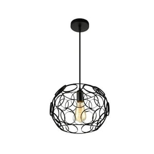 Disparo - Lamparas Colgantes Jaula Industrial Luz Retro Vintage Negro