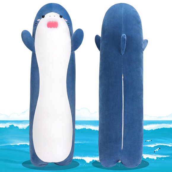Peluche Push Shark Sprinqdawin, tamaño grande, 85 cm, regalo para niños