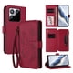 thumbnail image 1 of Funda Cartera Mariposa para [Xiaomi 15T] con Soporte y Cremallera Rojo, 1 of 6