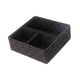 thumbnail image 2 of 4 Cubos De Almacenamiento Tejidos, Contenedores Organizadores Para Cajón, Coche, Mesa, Marrón Oscuro, 2 of 5
