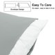 thumbnail image 3 of Funda de Almohada Corporal REGALWOVEN de Microfibra Cepillada, Gris Claro Queen, 3 of 7