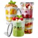 thumbnail image 1 of Envases de avena Overnight Oats Canfanni, 13 oz (paquete de 4), sin BPA, 1 of 7