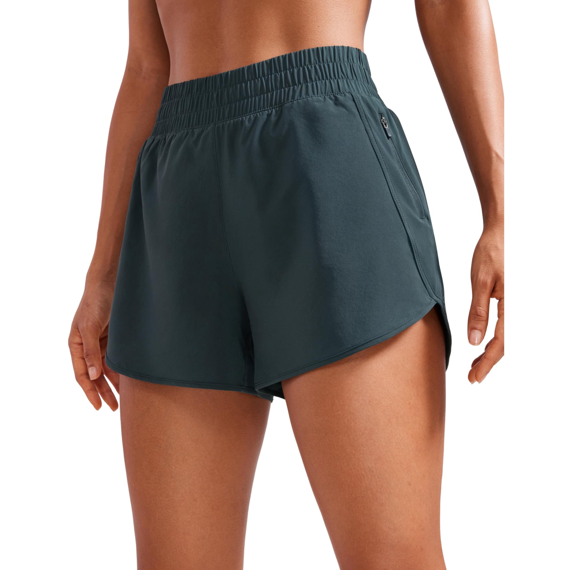 Shorts Crz Yoga Dolphin 7.5 Cm Secado Rápido Con Bolsillo Con Cierre