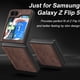 thumbnail image 1 of Premium PU Leather Phone Cover Retro Design Full Protective Case For Samsung Galaxy Z Flip 5 Flip5 5G, 1 of 3