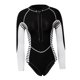 thumbnail image 2 of Traje de neopreno para mujer Traje de neopreno Frente Zip Bikini de buceo Negro XS, 2 of 7