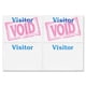 thumbnail image 1 of Insignias de visitante C-Line ¡Se acabó el tiempo! 100 unidades por caja con caducidad automática en, 1 of 4