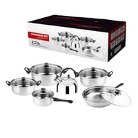 Click Ventas - Set De Ollas De Cocina Y Tetera 12 Piezas