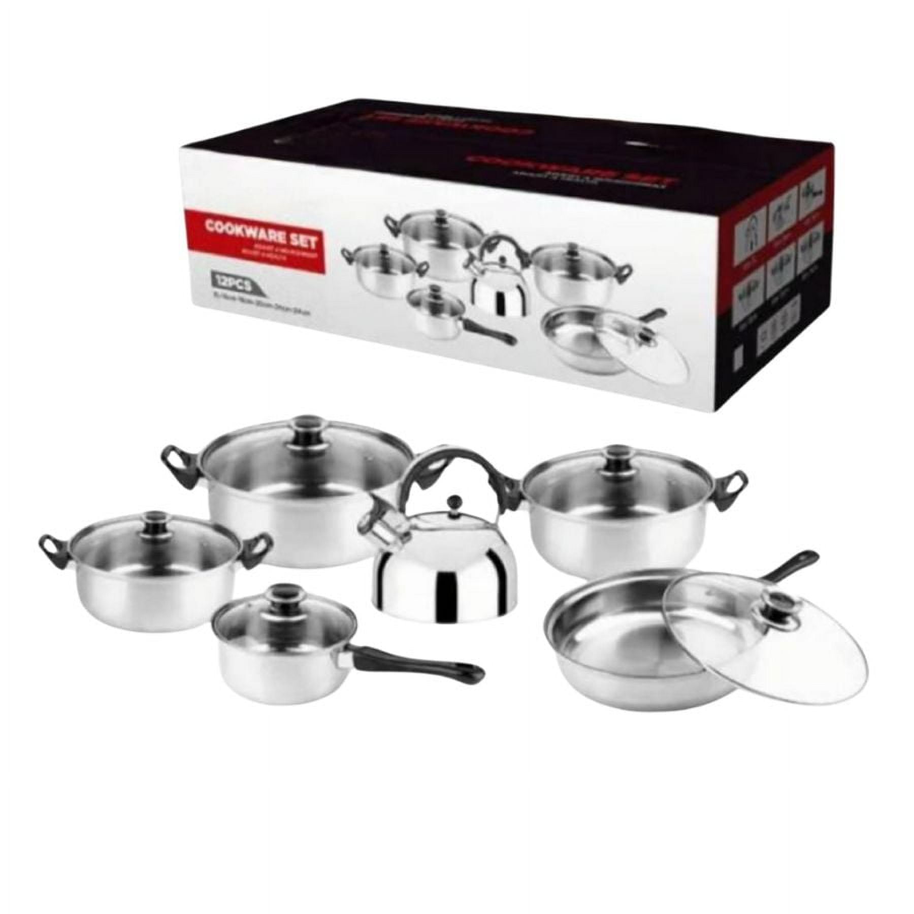 Click Ventas - Set De Ollas De Cocina Y Tetera 12 Piezas