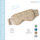 thumbnail image 3 of Máscara para dormir Hello Mello de satén con correa elástica y estampado de leopardo, 3 of 9