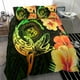 thumbnail image 2 of Juego De Cama Hawaii Polynesian Hawaii Sharks Tribal Patterns Verde, 2 of 3