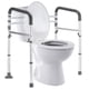 thumbnail image 1 of Rieles de seguridad para inodoros Lianjindun, marco ajustable, 136 kg, 1 of 6