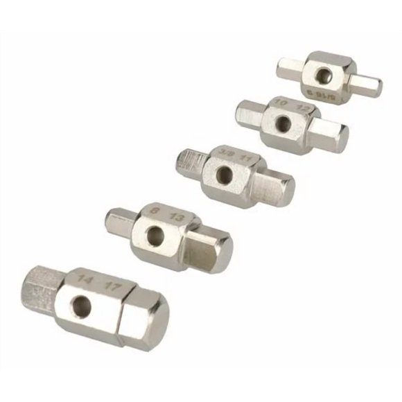 Juego Dados para Tapón de Carter 5 Piezas 10 Medidas