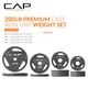 thumbnail image 2 of Set de discos de peso CAP Barbell de 200 lb, olímpicos, de hierro fundido, 2 of 6