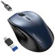 thumbnail image 1 of Mouse inalámbrico TECKNET Jiggler 6400 DPI con adaptador USB-C, 1 of 8