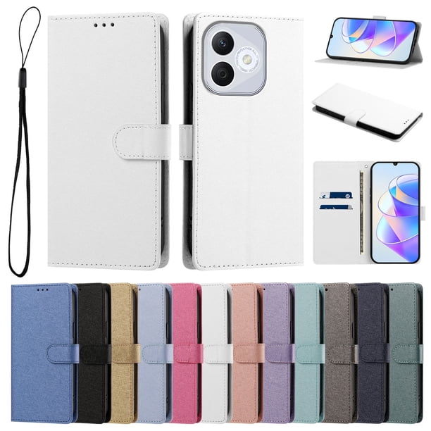 Cartera Funda para Honor 400 Lite Carga Inalámbrica, Blanco