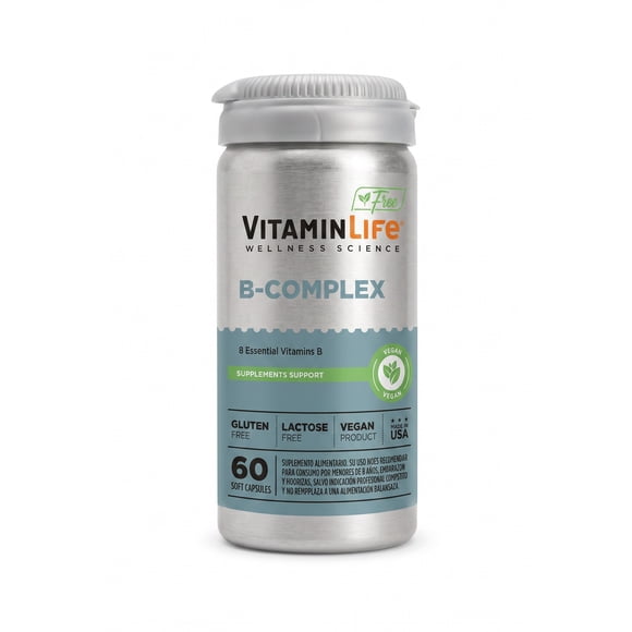 B complex 60u Vitaminelife libre gluten y lactosa