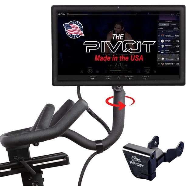 Pantalla de bicicleta Peloton con soporte giratorio, diseño en la parte superior, The Pivot