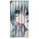 thumbnail image 1 of Cortina de ducha de baño con diseño de anime de dibujos animados, con ganchos, tamaño 36 x 72 pulgadas, 1 of 3