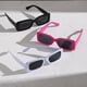 thumbnail image 1 of 3pairs Y2K Rectangle Fashion Sunglasses For Women Men Hiphop Anti Glare Glasses For Travel Beach Party Club, UV400, 1 of 5