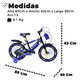 thumbnail image 2 of Bicicleta Niño Infantil Montain Bike Mtb Con Ruedas Aro 12 Azul, 2 of 4