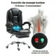 thumbnail image 2 of Silla Solana Ejecutiva Reclinable Cuero Con Masajeador Reposapies, 2 of 9