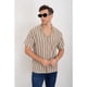 thumbnail image 3 of Camisa Hombre Hilo Algodon Verano Diseño Lineas Calidad Premium 7225, 3 of 4