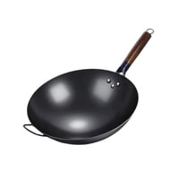 Magideal - Sartén Wok, Sartén, Sartén A Gas, Wok De Cocina General Sin Recubrimiento, Utensilios De Cocina, Sartén De Forja Manual, Sartenes, Wok De Cocina Antia 32Cm