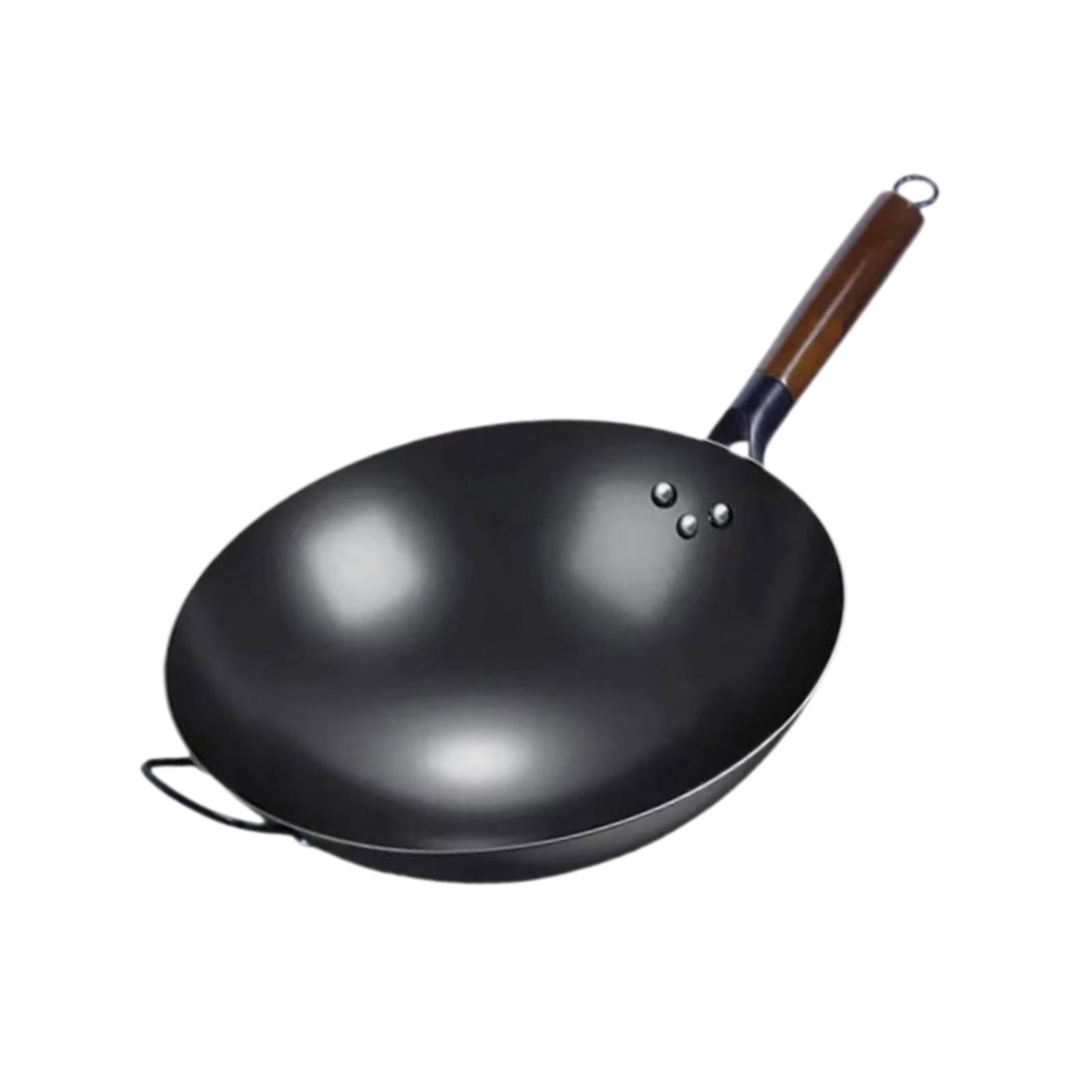 Magideal - Sartén Wok, Sartén, Sartén A Gas, Wok De Cocina General Sin Recubrimiento, Utensilios De Cocina, Sartén De Forja Manual, Sartenes, Wok De Cocina Antia 32cm