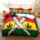 thumbnail image 1 of Reggae Marijuana Trippy Cannabis Leaves Bedding Set Bed Set Adult Kid Bedroom Bedding Gift, 1 of 5