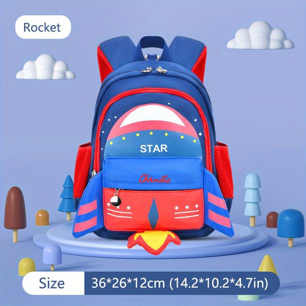 Kids New Cartoon Cute Backpack, Lightweight Breathable School Bag For Aged 3-6 Boys And Girls, Waterproof Kindergarten Backpack With Anti-Lost Leash