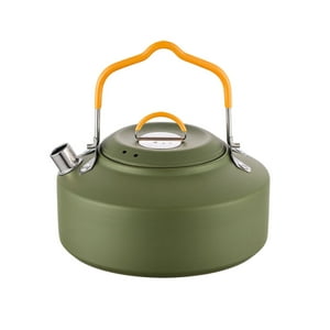 Genérico - Hervidor De Agua Para Acampar De 1,0 L, Olla De Agua De Acero Inoxidable, Resistente, Para Senderismo, Picnic, Verde