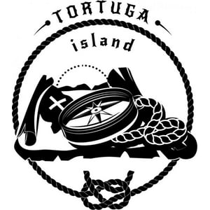 Rienda Libre Graphics - Decomural Pirate Map Compass, Tortuga Island Ws-46796