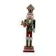 thumbnail image 3 of Cascanueces Decoración Navideña Estatua Muñeca De Madera Artesanía Coleccionable Adorno Abrigo Verde, 3 of 5