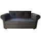 thumbnail image 1 of Sofa 2 Cuerpos Barcelona Felpa Negro, 1 of 3