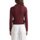 thumbnail image 3 of INSPIRE CHIC Suéter de Polo de Mujer con Cuello en V de Manga Larga de Punto Cable Base Capa Otoño Invierno Casual Top de Punto Acanalado Talla X Grande Burdeos, 3 of 6
