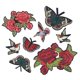 thumbnail image 3 of 8 Uds Parches De Tela Con Bordado De Flores Y Pájaros Adhesivos Para Ropa Apliques, 3 of 5