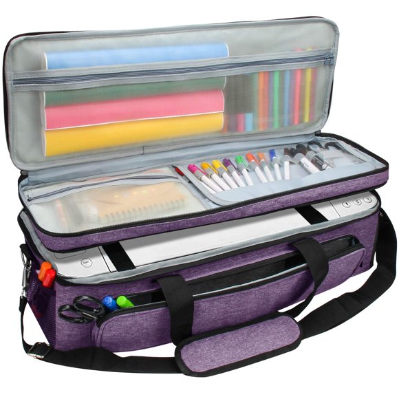 Estuche de transporte Luxiv 58 × 20 × 20 cm, 2 capas, para Cricut