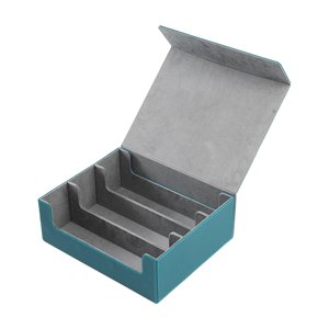 Magideal - Caja Para Barajas De Cartas Con Capacidad Para Más De 1800 Cartas, Impermeable, Regalo Para Coleccionistas, Cierre Magnético. Azul Marino